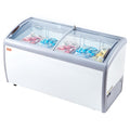 VEVOR, Máquina de gelados, Kommerzielle, 460 L, com iluminação LED, com rodas, vidro, Branco, para uso diário