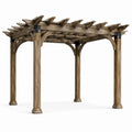 Pérgola de Madera con Uniones de Acero 300x400 cm