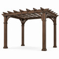 Pérgola de Madera Marrón Oscuro 300x300x250 cm