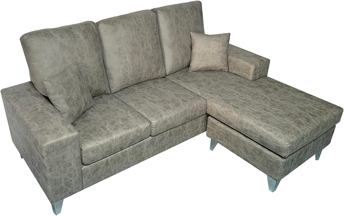 Sofá, amuéblate online, 200 cm, 144 cm, 99 cm, 7,7 kg, Cinzento, para a sala