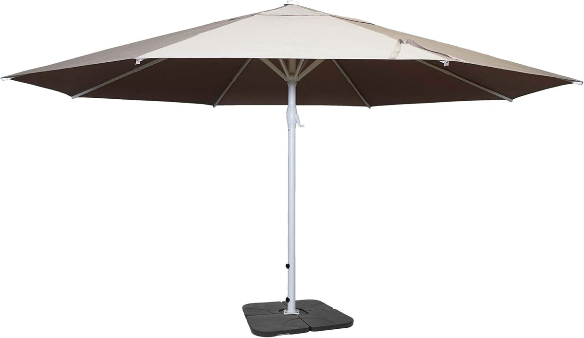 Guarda-sol, Mendler, Sonnenschirm, 230g, 6,7 cm, 360 × 500 × 500cm, alumínio, poliéster, Mehrfarbig, para utilização no exterior