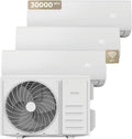 Ar condicionado split, EVVO, CLIMA, 30.000 BTU, 24 L, 8 velocidades, com comando à distância, com iluminação LED, com controlo por aplicação