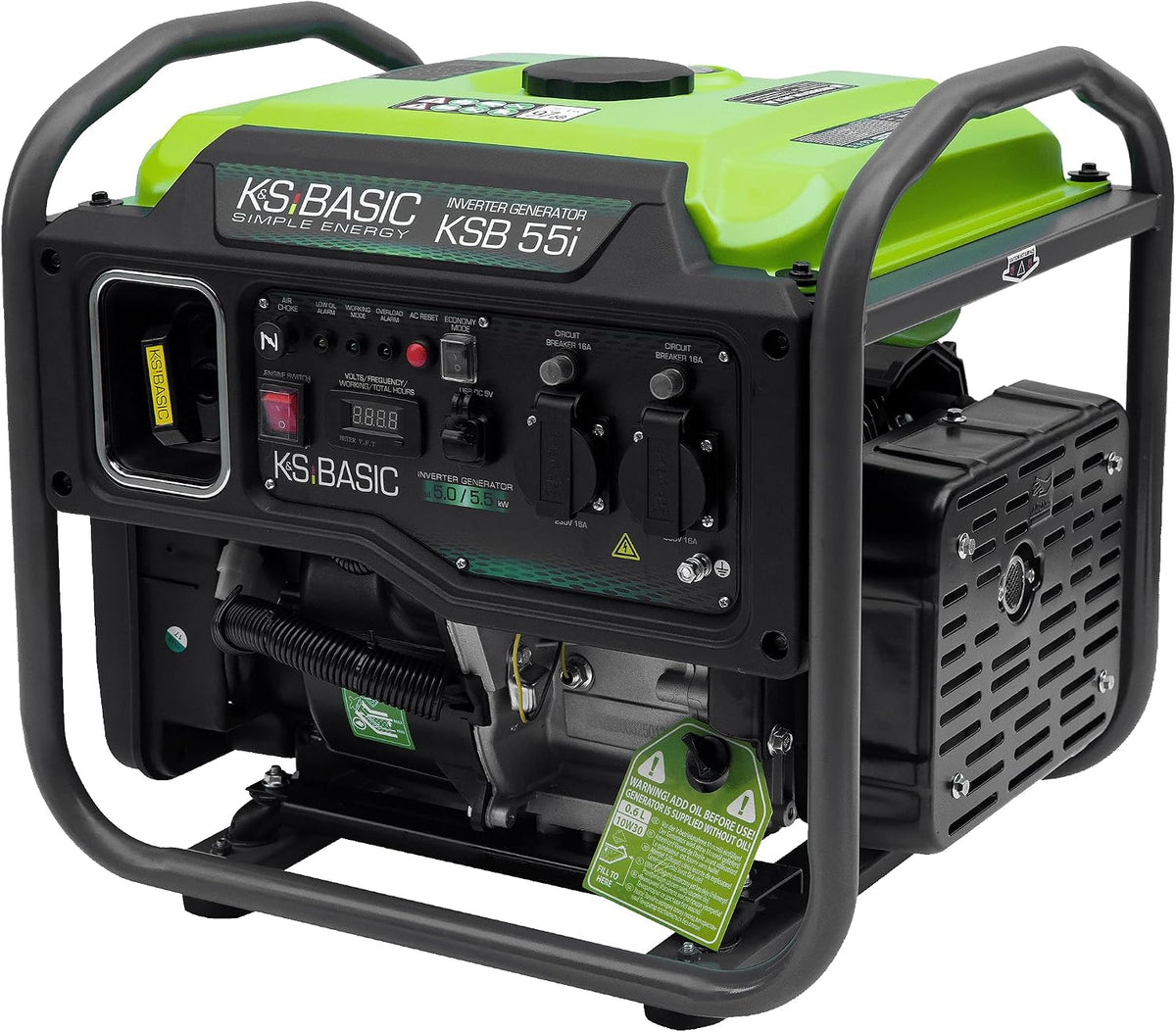 Gerador elétrico, K&S Könner&Söhnen, 5000 W, 5,0 kW, 5,5 kW, Mehrfarbig, para trabalhos de manutenção