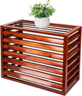 Cobertura para unidade exterior de ar condicionado, qodxcrfv, 31,5 kg, alumínio, Prateado, para jardim e exterior