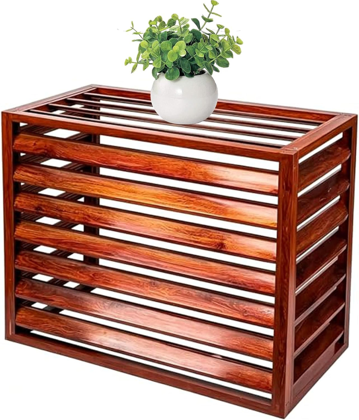 Cobertura para unidade exterior de ar condicionado, qodxcrfv, 31,5 kg, alumínio, Prateado, para jardim e exterior