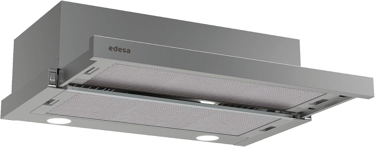 Exaustor, EDESA, ECT-6411, 60 cm, 2 Velocidades, Classe C, com iluminação LED, aço inoxidável, aço, Prateado, para uso diário