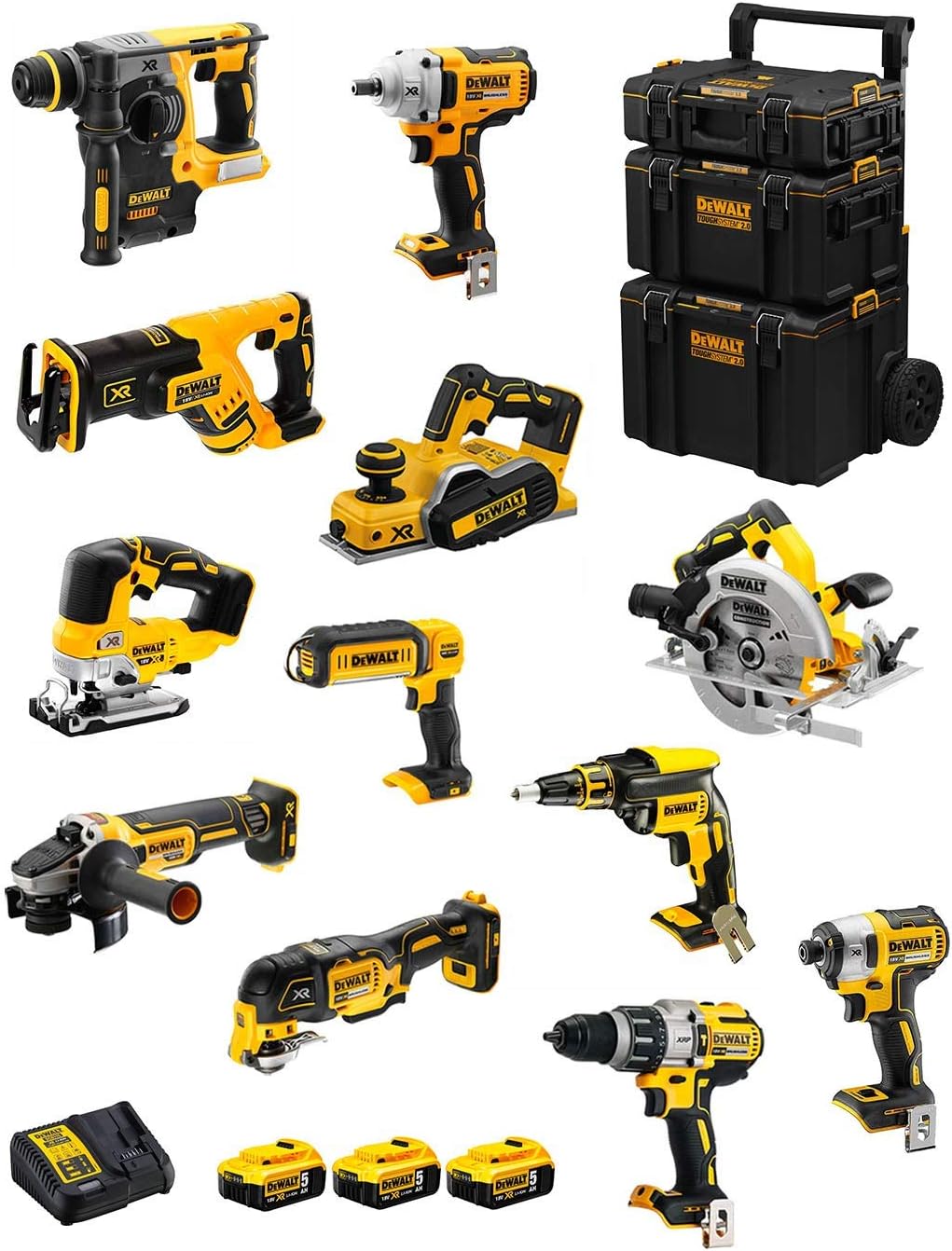 DEWALT, Carregador, DWK1201, 5,0 Ah, Mehrfarbig, para uso diário