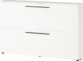 Sapateira, GERMANIA DIE MÖBELMACHER, 19 cm, 140 × 85 × 19 cm, 15 kg, 10 kg, plástico, painel de madeira, Branco, para uso diário