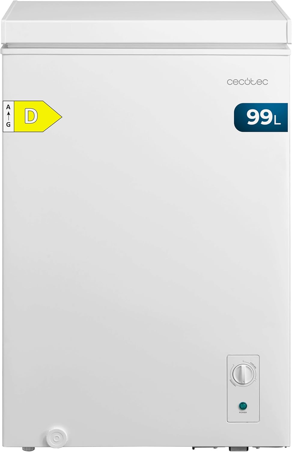 Cecotec, Arca congeladora, 99 L, 99 M, com iluminação LED, Branco, para uso diário