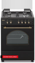Fogão independente, Corbero, 60 cm, 55 L, vidro, Preto, para a cozinha