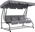 Equipamento de exterior, Outsunny, 200 × 120 × 164 cm, 340 kg, 43 cm, 31,7 kg, 160 × 100 cm, aço, Cinzento, para jardim e exterior