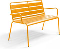 Banco, Oviala, Gartenbank, 85 cm, 55 cm, 126 cm, 45 cm, 65 cm, aço, metal, Amarelo, para uso diário