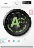 Máquina de lavar roupa, Comfee, A-10, 6 kg, 40 cm, 1200 RPM, Classe A-, algodão, tecido, Multicolor, para uso diário