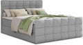Cama box spring, Sofnet, Boxspringbett, 200 cm, 160 × 200 cm, 4cm, 140 cm, 160 cm, plástico, Cinzento, para o quarto