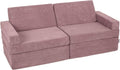 Sofá, KiddyMoon, Kindersofa, 30 cm, 10 cm, 140 × 55 × 30 cm, 70 × 55 × 30 cm, 165 × 70 × 10 cm, dobrável, Mehrfarbig, para a sala
