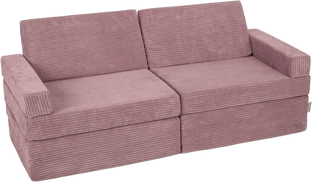 Sofá, KiddyMoon, Kindersofa, 30 cm, 10 cm, 140 × 55 × 30 cm, 70 × 55 × 30 cm, 165 × 70 × 10 cm, dobrável, Mehrfarbig, para a sala