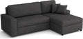 Sofá, MEBLE-LUX, 242 cm, Preto, para a sala