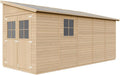 Abrigo de jardim, TIMBELA, M341A, 244 cm, 17 mm, 1 a, 2 mm, 10 L, madeira, Natural, para jardim e exterior
