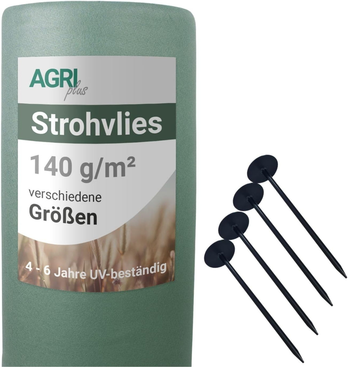 Lona de proteção, AGRI plus, Strohvlies, 140 g, 9,8 × 12,5 m, resistente à água, plástico, Mehrfarbig, para uso diário