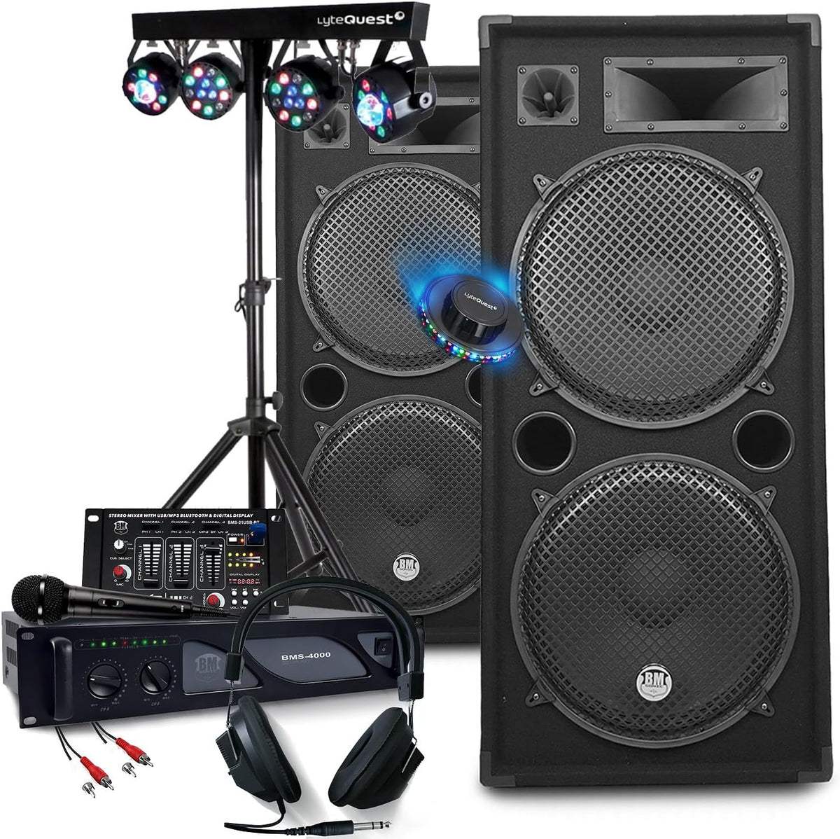 Móvel, BM SONIC, 3000 W, 2000 W, com iluminação LED, Multicolor, para a sala