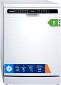 Máquina de lavar loiça, Balay, 3VS6361BP, 43,6 kg, com prateleiras, Branco, para uso diário