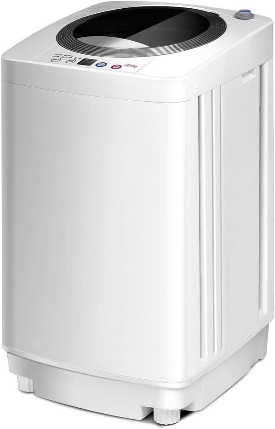 Máquina de lavar roupa, COSTWAY, 5 kg, 240 W, com iluminação LED, alumínio, Multicolor, para uso diário