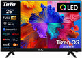 Televisor portátil, TuTu, TU25Q1FQ-T8, 64 cm, 100 mm, 9 kg, 100 × 100 mm, com iluminação LED, com controlo por aplicação, Multicolor, para a sala