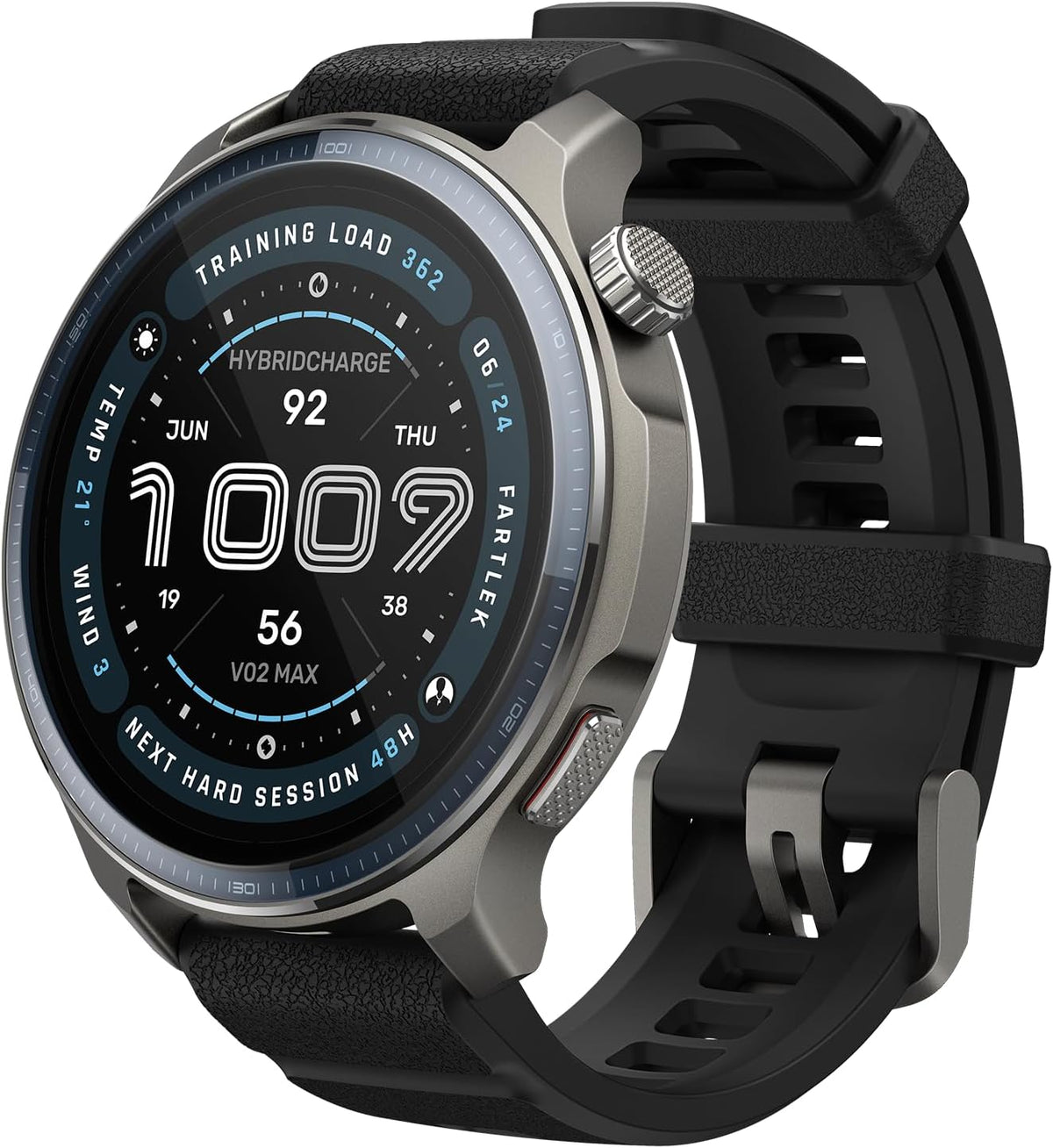 Smartwatch, Amazfit, 47 mm, com iluminação LED, alumínio, vidro, Prateado, para uso diário