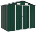 Abrigo de jardim, Keeushr, 183 cm, 205 × 129 × 183 cm, aço, Verde, para jardim e exterior