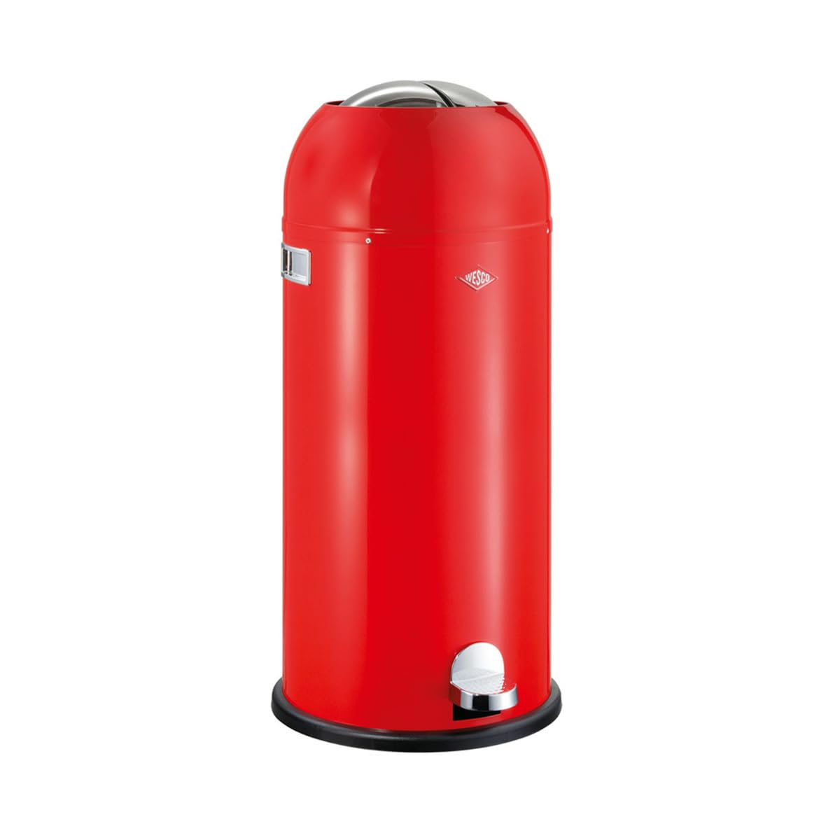 Caixote do lixo de cozinha, WESCO, Kickmaster, aço inoxidável, aço, Vermelho, para a cozinha