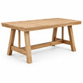 Mesa rectangular de madera de roble macizo