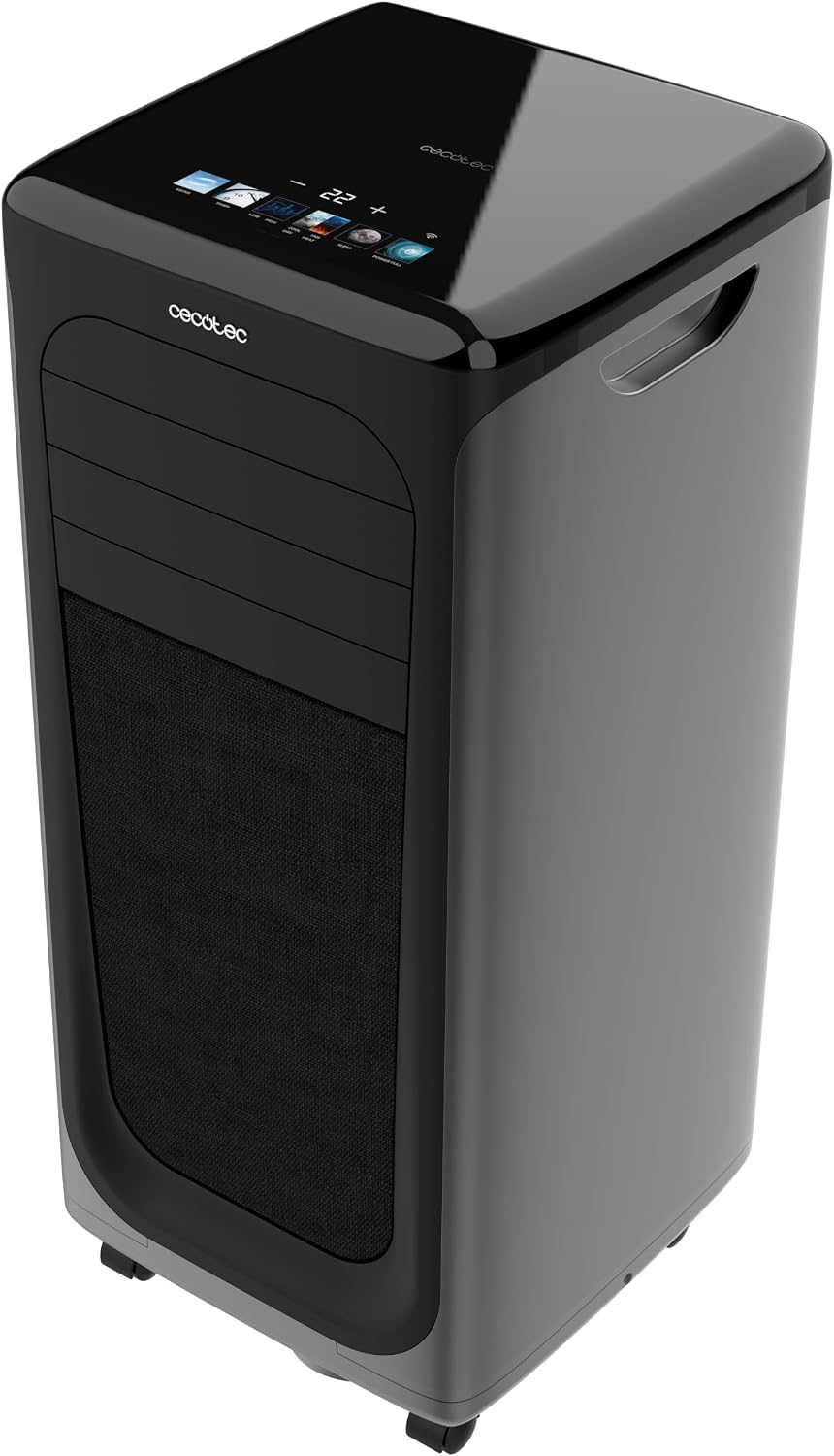Cecotec, Ar condicionado portátil, 9000 BTU, 2 Velocidades, com comando à distância, com ecrã tátil, com iluminação LED, Multicolor, para uso diário