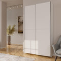 Roupeiro, Forte, Home, 120,1 cm, 210 cm, 39,1 cm, com prateleiras, com portas, madeira, Branco, para o quarto