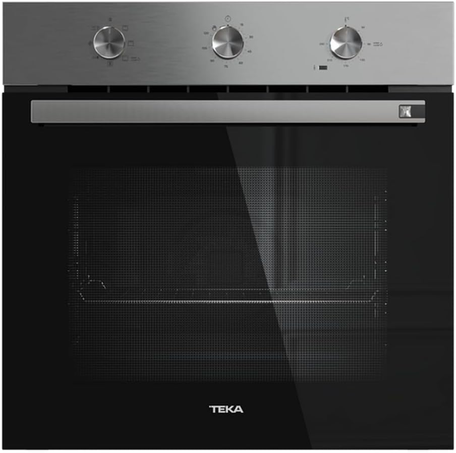 Forno de encastre, Teka, 60 cm, Classe A+, aço inoxidável, aço, Preto, para a cozinha