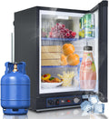 Minifrigorífico, SMETA, 40 L, 12 V, 220 V, com prateleiras, Preto, para uso diário