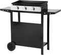 Grelhador a gás, Happy Garden, 6 kW, 19 cm, 80 cm, com rodas, aço inoxidável, aço, Preto, para jardim e exterior