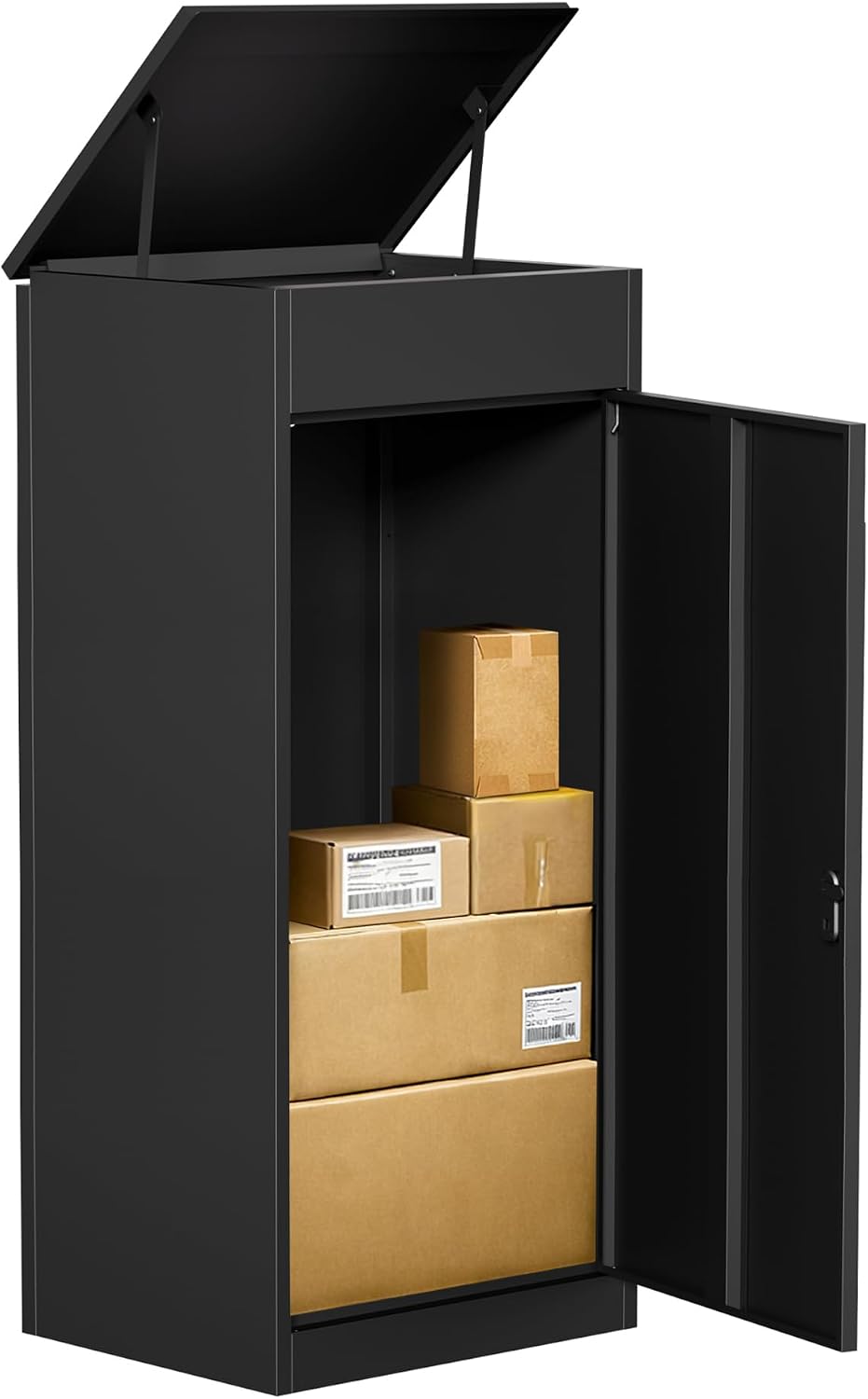 Caixa de correio, TinFrey, 127CM, 49', 127 cm, 50 × 41 × 127 cm, resistente à água, aço, Mehrfarbig, para uso diário