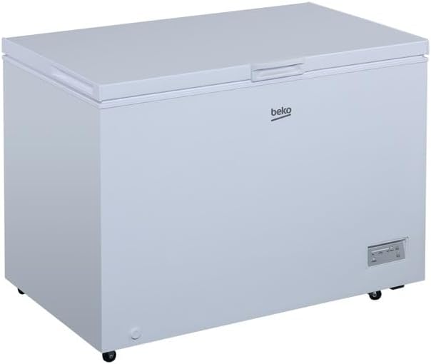 Beko, Artigo para casa, CF316EWN, 308 L, 40 dB, com iluminação LED, com rodas, Branco, para uso diário