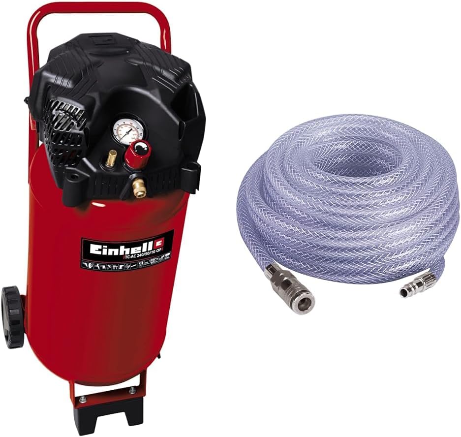 Einhell, Compressor de ar, Kompressor, 1500 W, 240 l, 50 l, 10 bar, com rodas, Mehrfarbig, para trabalhos de manutenção