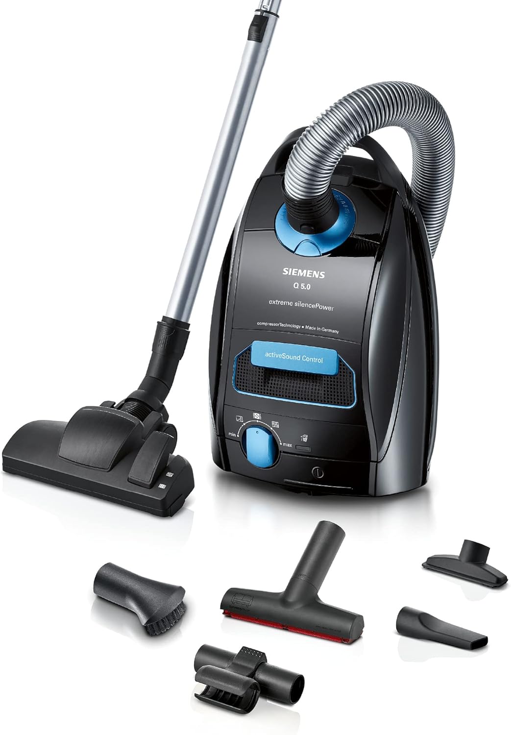 Siemens, Aspirador, Staubsauger, 650 W, regulável, com rodas, Preto, para uso diário
