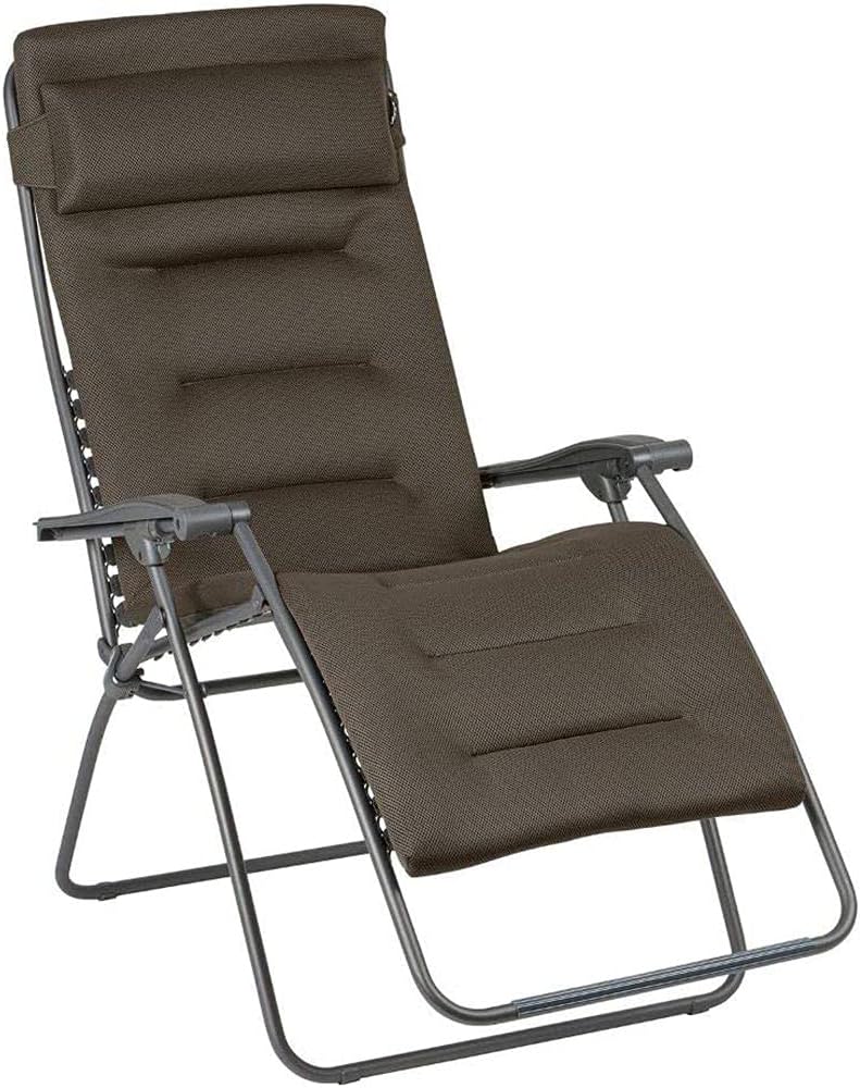 Espreguiçadeira, Lafuma, Gro, 140 kg, 150 kg, 114 × 68 × 87 cm, 115 × 68 × 88 cm, 125 × 74 × 95 cm, dobrável, regulável, com rodas, Mehrfarbig