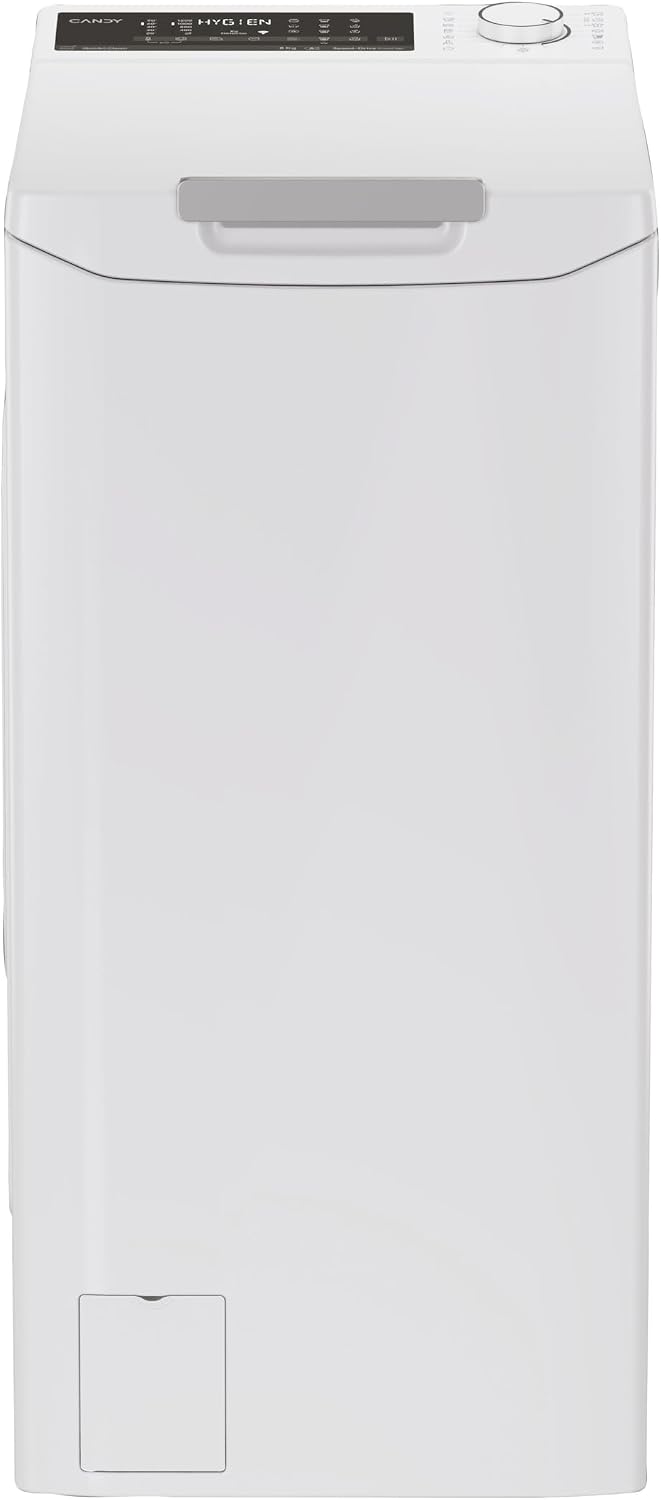 Máquina de lavar roupa, CANDY, TCA286TM5-S, 8 KG, 1200 RPM, com controlo por aplicação, plástico, Branco, para uso diário