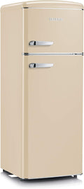 Frigorífico combinado, Severin, 206 L, 162 L, 44 L, 1,5 L, 2,5 kg, 146 cm, com iluminação LED, com prateleiras, vidro, Creme, para uso diário