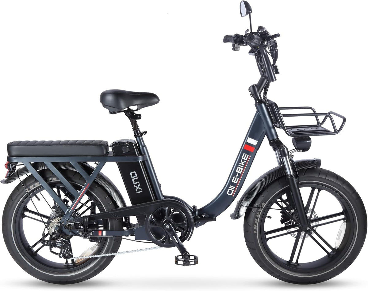 Bicicleta elétrica, OUXI, Q11, 250W, 48V, 15Ah, 4.0 ', dobrável, Mehrfarbig, para uso diário