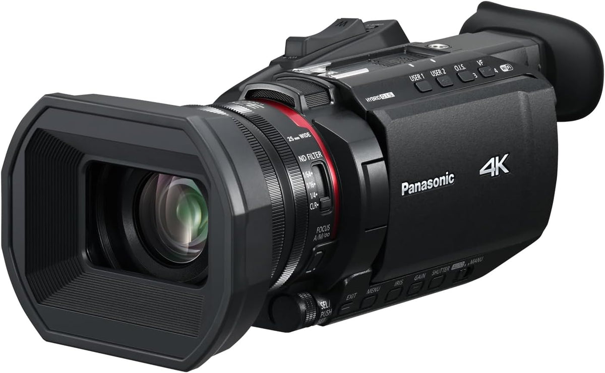 Câmara de vídeo, Panasonic, HC-X1600E, 8,8cm, com controlo por aplicação, Preto, para uso diário
