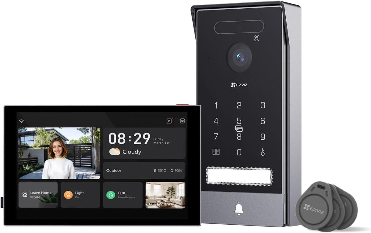 Artigo para casa, EZVIZ, HP7, 7 M, com ecrã tátil, vidro, Multicolor, para uso diário