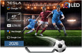 Televisor, TESLA, QLED, 12,6 kg, com iluminação LED, com controlo por aplicação, Preto, para a sala