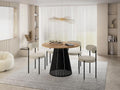 Mesa de jantar, WFL GROUP, Esstisch, 180 cm, 100 cm, 120 cm, Preto, para uso diário