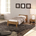 Estrutura de cama, Krok Wood, Seniorenbett, 200 cm, 90 × 200 cm, 50 cm, 2 cm, 120 × 200 cm, com portas, madeira, Eiche, para o quarto