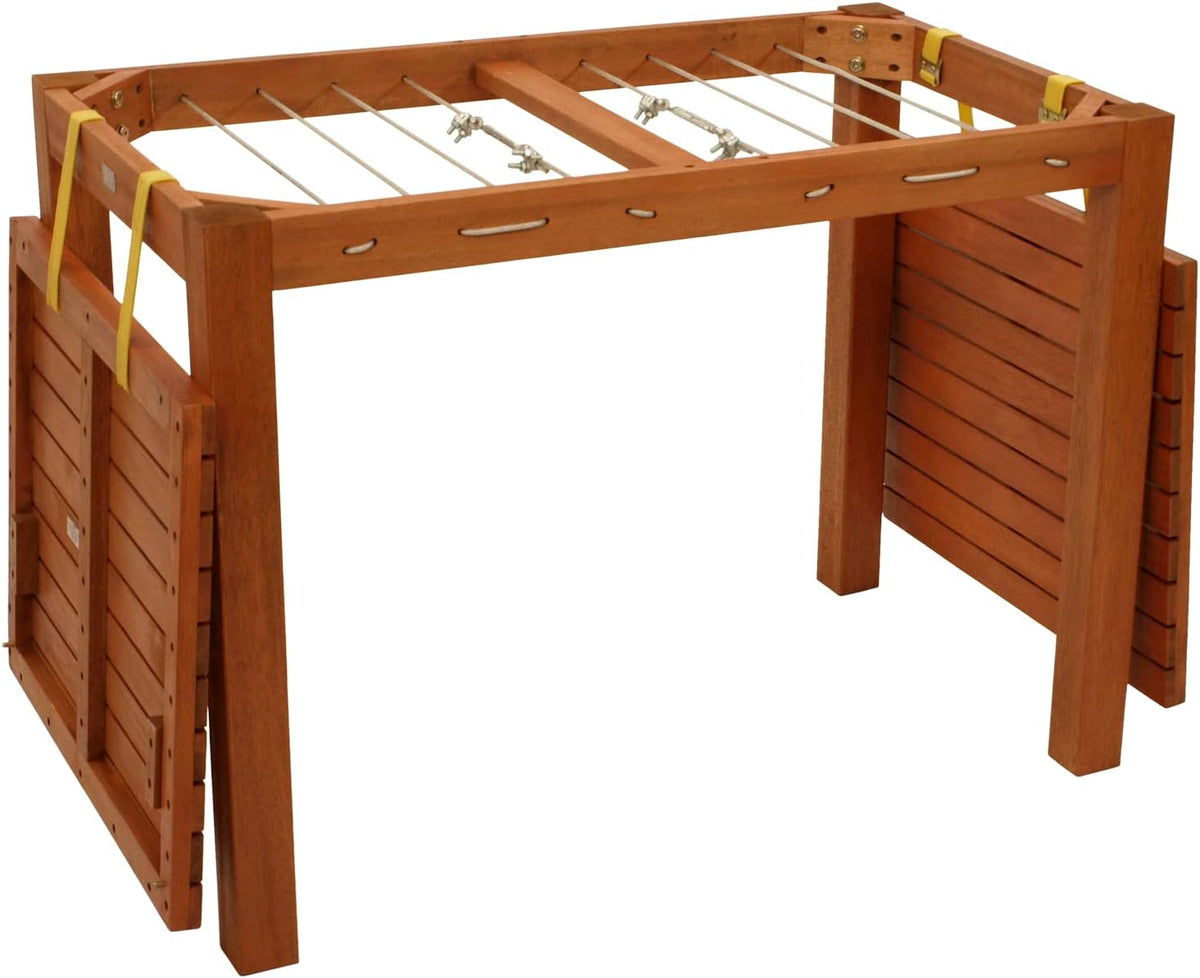 Mesa de jantar, DEGAMO, Funktions, 100 × 60 × 75cm, 100cm, 60cm, 75cm, 65cm, dobrável, madeira, Castanho, para uso diário